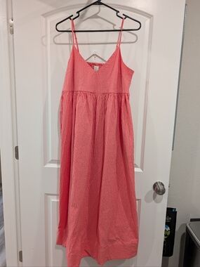 a new day Coral Spaghetti Strap Maxi Dress Size L